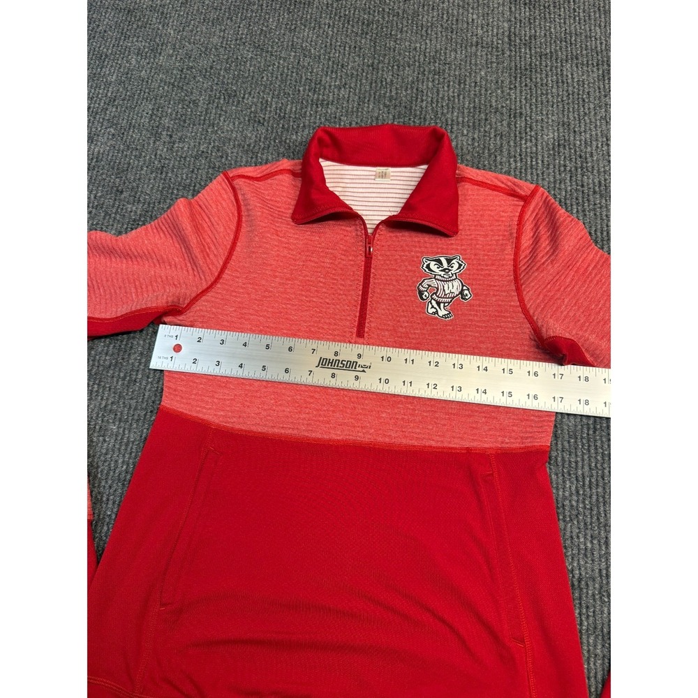Wisconsin Badgers Adidas Women's Quarter Zip Pullover Sweatshirt‎ Size Unknown - Picture 6 of 13